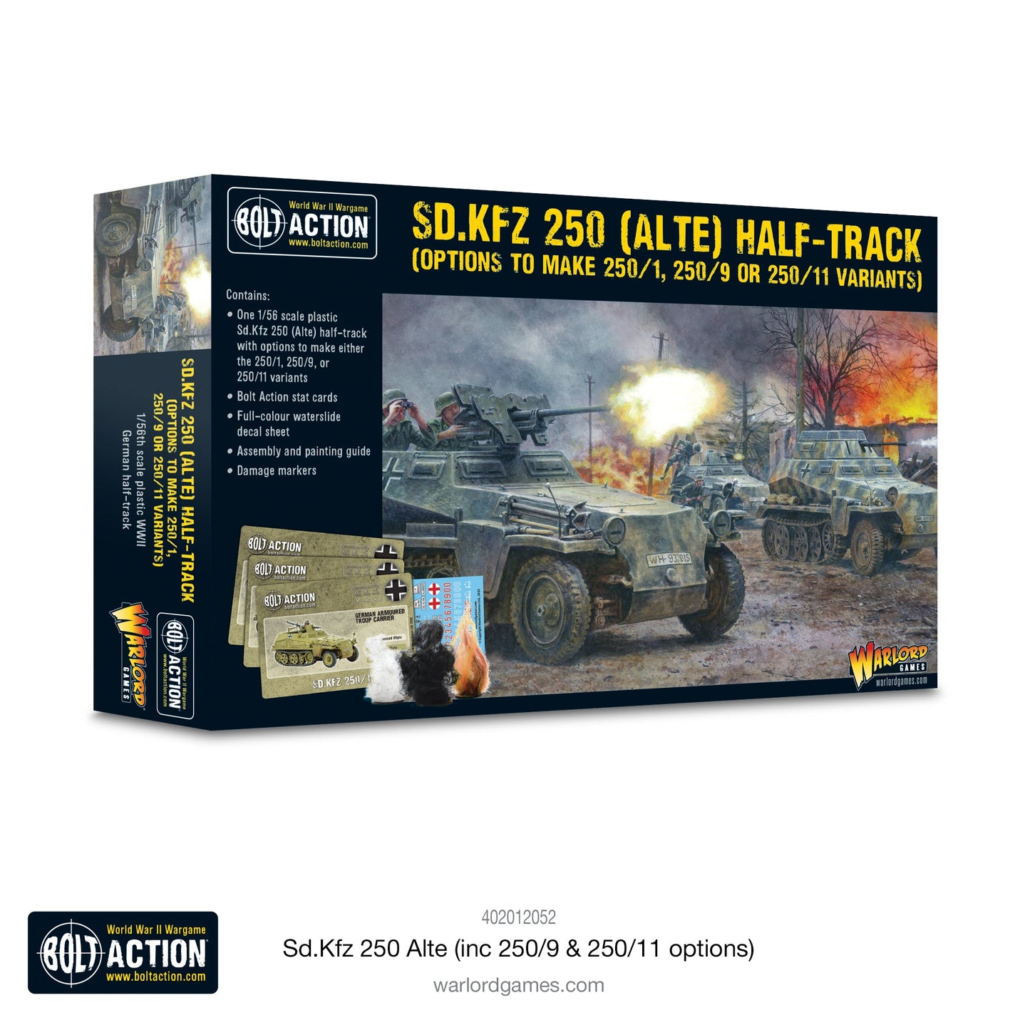 Bolt Action: German - Sd.Kfz 250 (Alte) Half-Track (Options For 250/1, 250/9 & 250/11 Variants)
