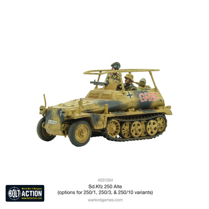 Bolt Action: German - Sd.Kfz 250 (Alte) half-track (options to make 250/1, 250/3 or 250/10 variants)
