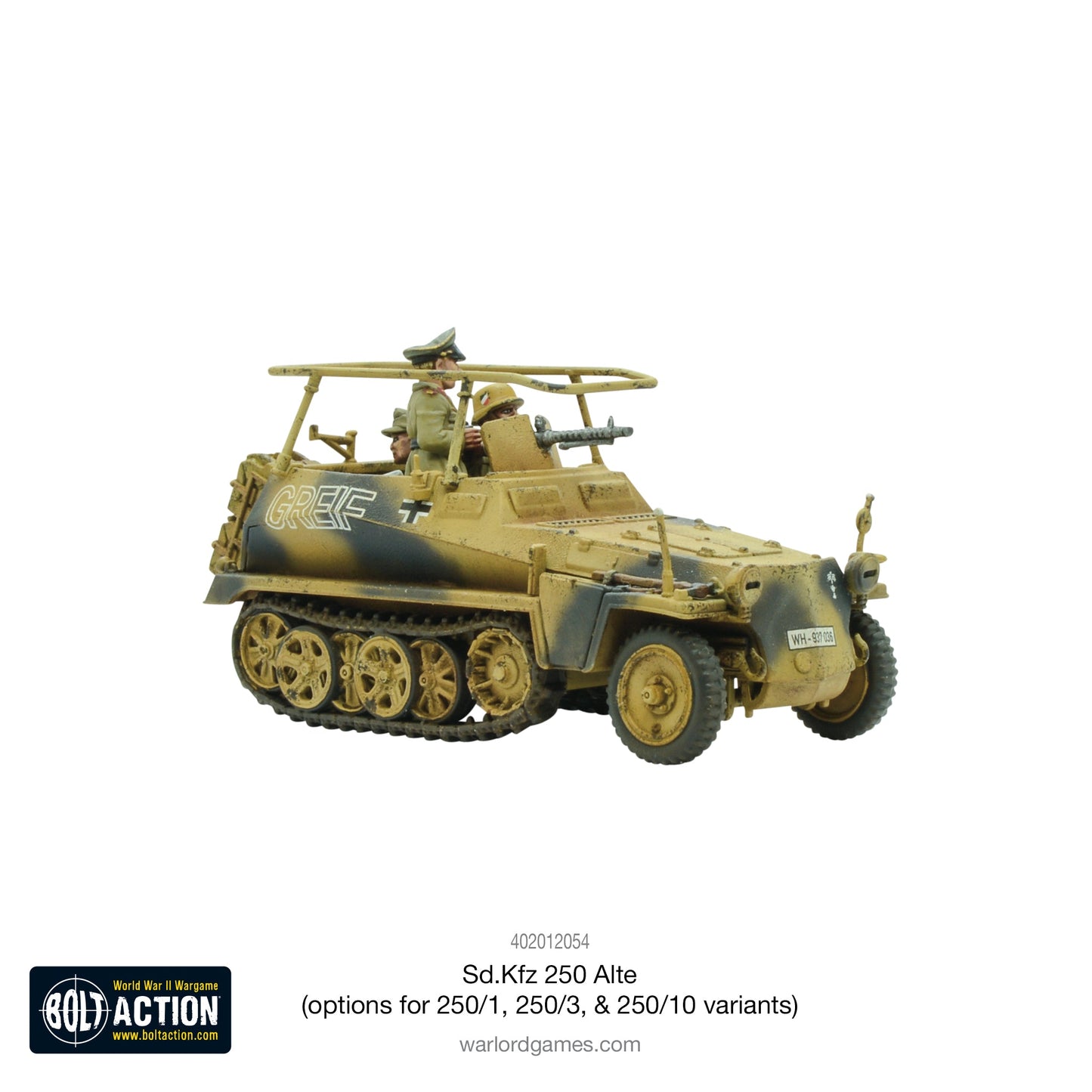 Bolt Action: German - Sd.Kfz 250 (Alte) half-track (options to make 250/1, 250/3 or 250/10 variants)