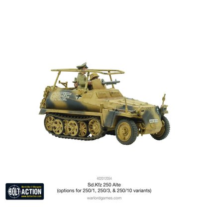 Bolt Action: German - Sd.Kfz 250 (Alte) half-track (options to make 250/1, 250/3 or 250/10 variants)