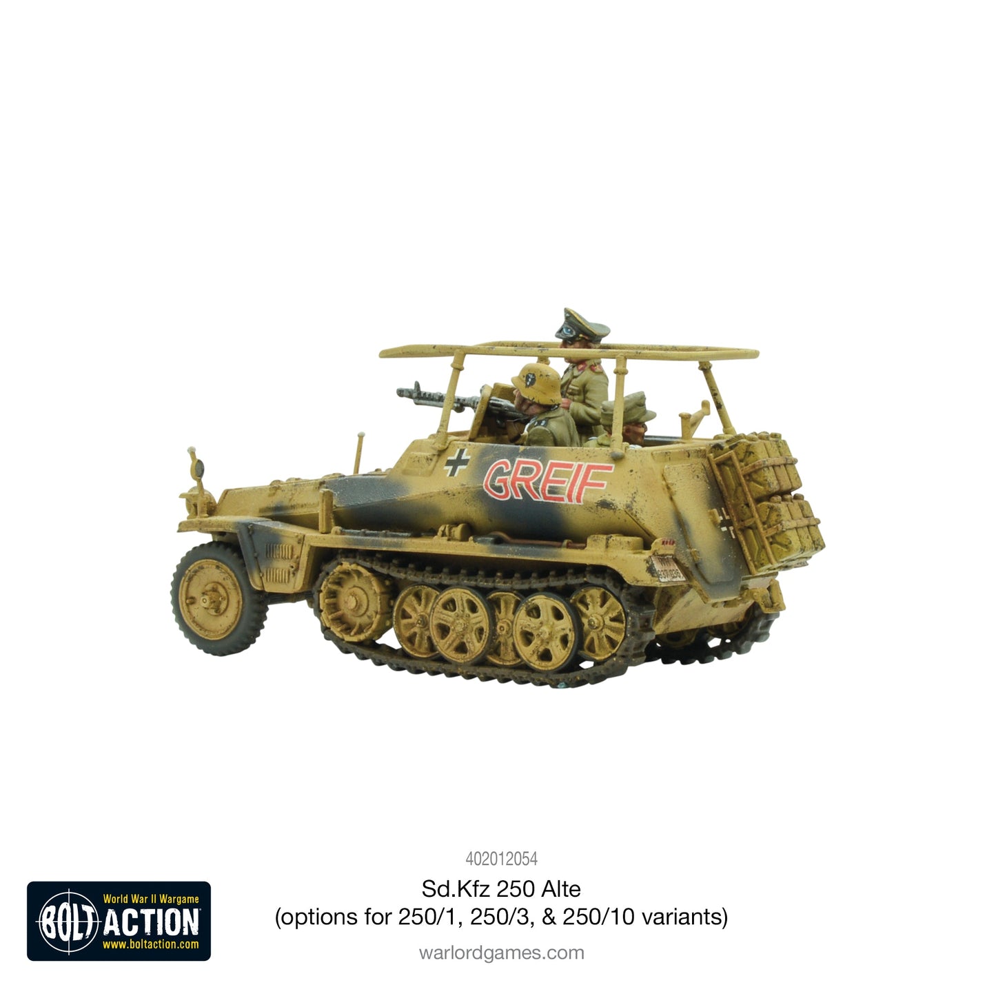 Bolt Action: German - Sd.Kfz 250 (Alte) half-track (options to make 250/1, 250/3 or 250/10 variants)