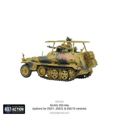 Bolt Action: German - Sd.Kfz 250 (Alte) half-track (options to make 250/1, 250/3 or 250/10 variants)