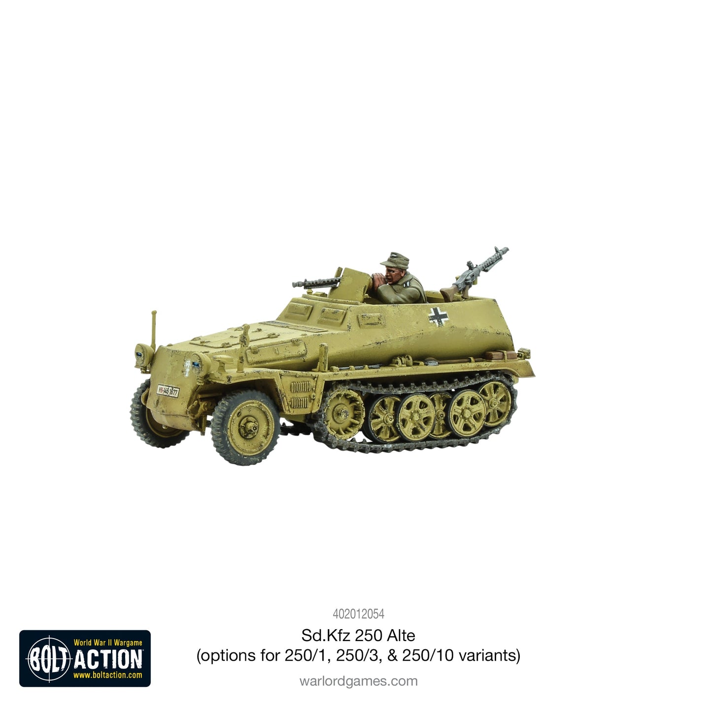 Bolt Action: German - Sd.Kfz 250 (Alte) half-track (options to make 250/1, 250/3 or 250/10 variants)