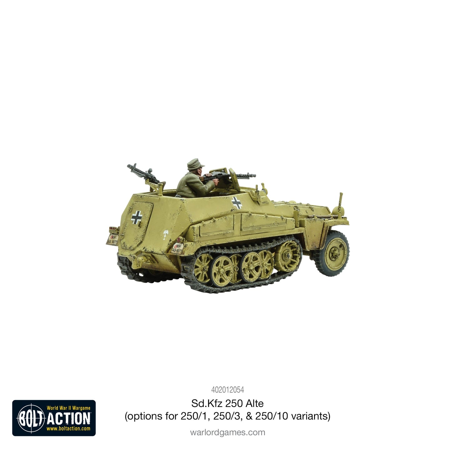 Bolt Action: German - Sd.Kfz 250 (Alte) half-track (options to make 250/1, 250/3 or 250/10 variants)