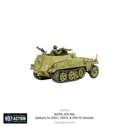 Bolt Action: German - Sd.Kfz 250 (Alte) half-track (options to make 250/1, 250/3 or 250/10 variants)