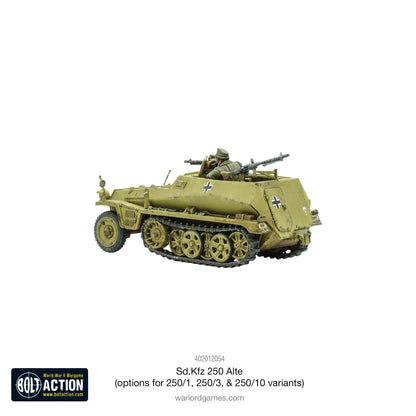 Bolt Action: German - Sd.Kfz 250 (Alte) half-track (options to make 250/1, 250/3 or 250/10 variants)