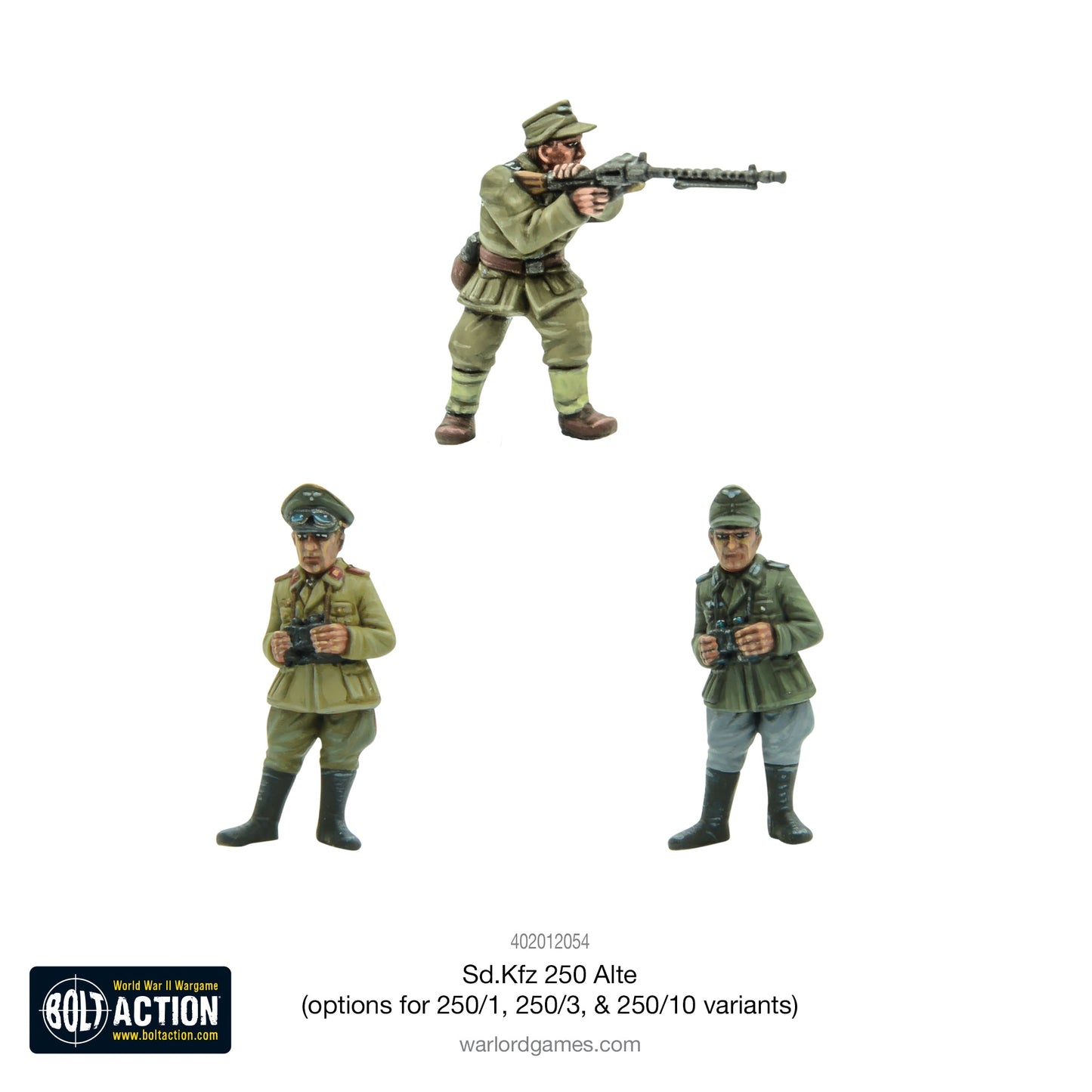 Bolt Action: German - Sd.Kfz 250 (Alte) half-track (options to make 250/1, 250/3 or 250/10 variants)
