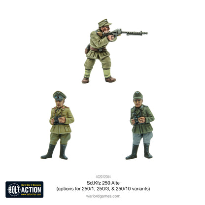 Bolt Action: German - Sd.Kfz 250 (Alte) half-track (options to make 250/1, 250/3 or 250/10 variants)