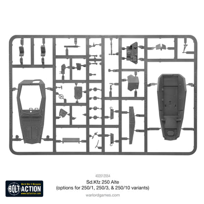 Bolt Action: German - Sd.Kfz 250 (Alte) half-track (options to make 250/1, 250/3 or 250/10 variants)