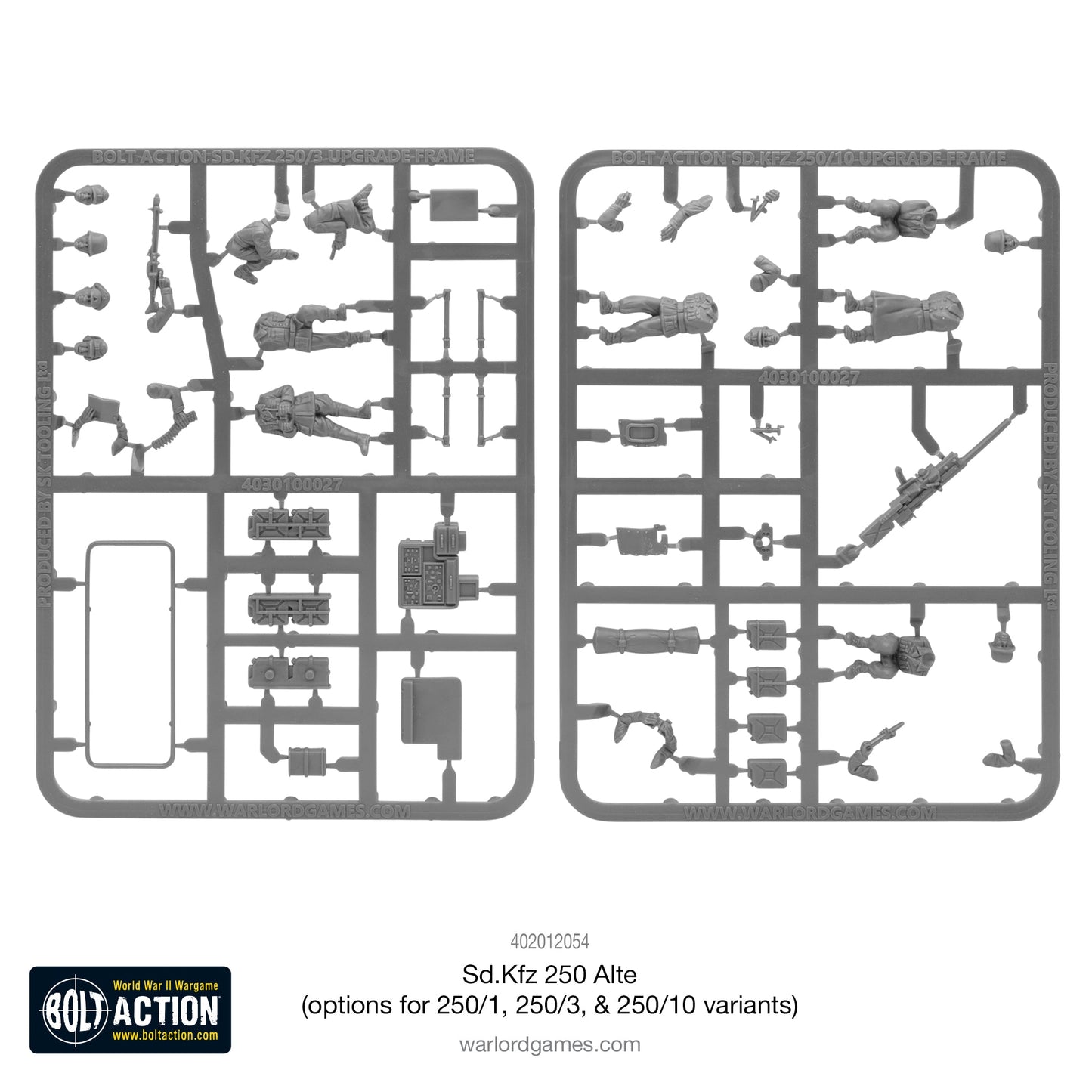 Bolt Action: German - Sd.Kfz 250 (Alte) half-track (options to make 250/1, 250/3 or 250/10 variants)