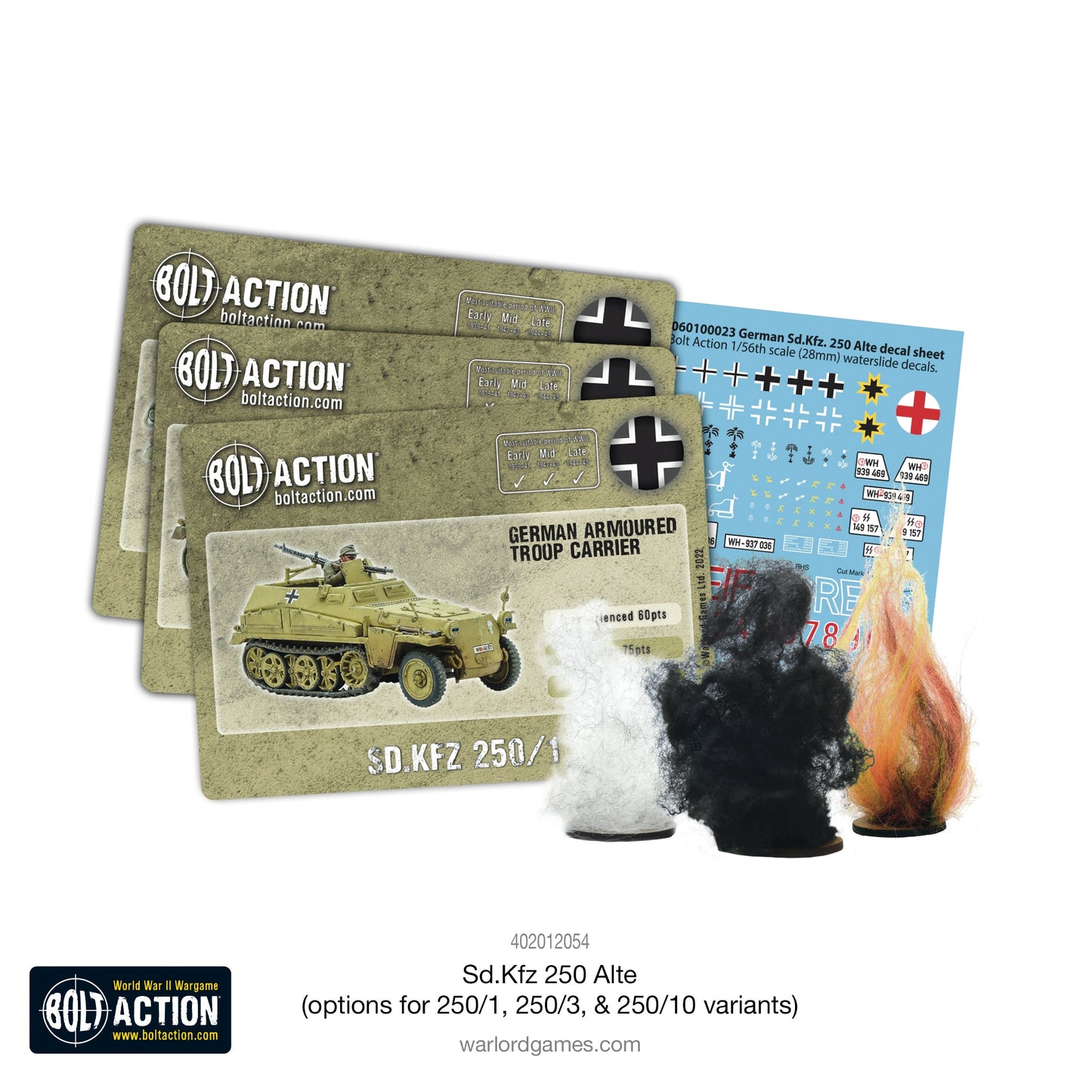 Bolt Action: German - Sd.Kfz 250 (Alte) half-track (options to make 250/1, 250/3 or 250/10 variants)