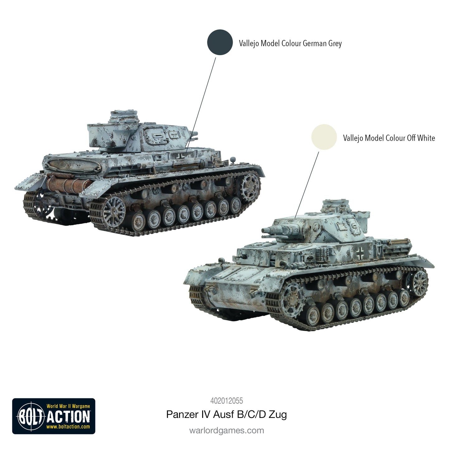 Bolt Action: German - Panzer IV Ausf. B/C/D Zug (Three Tanks)