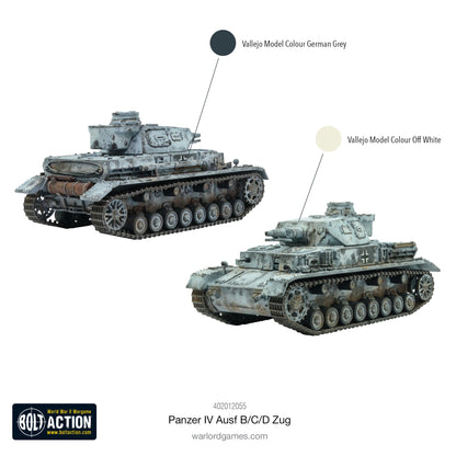 Bolt Action: German - Panzer IV Ausf. B/C/D Zug (Three Tanks)