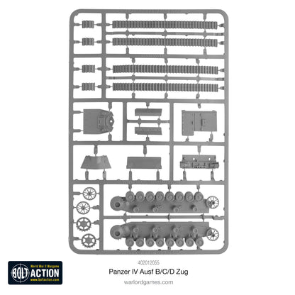 Bolt Action: German - Panzer IV Ausf. B/C/D Zug (Three Tanks)