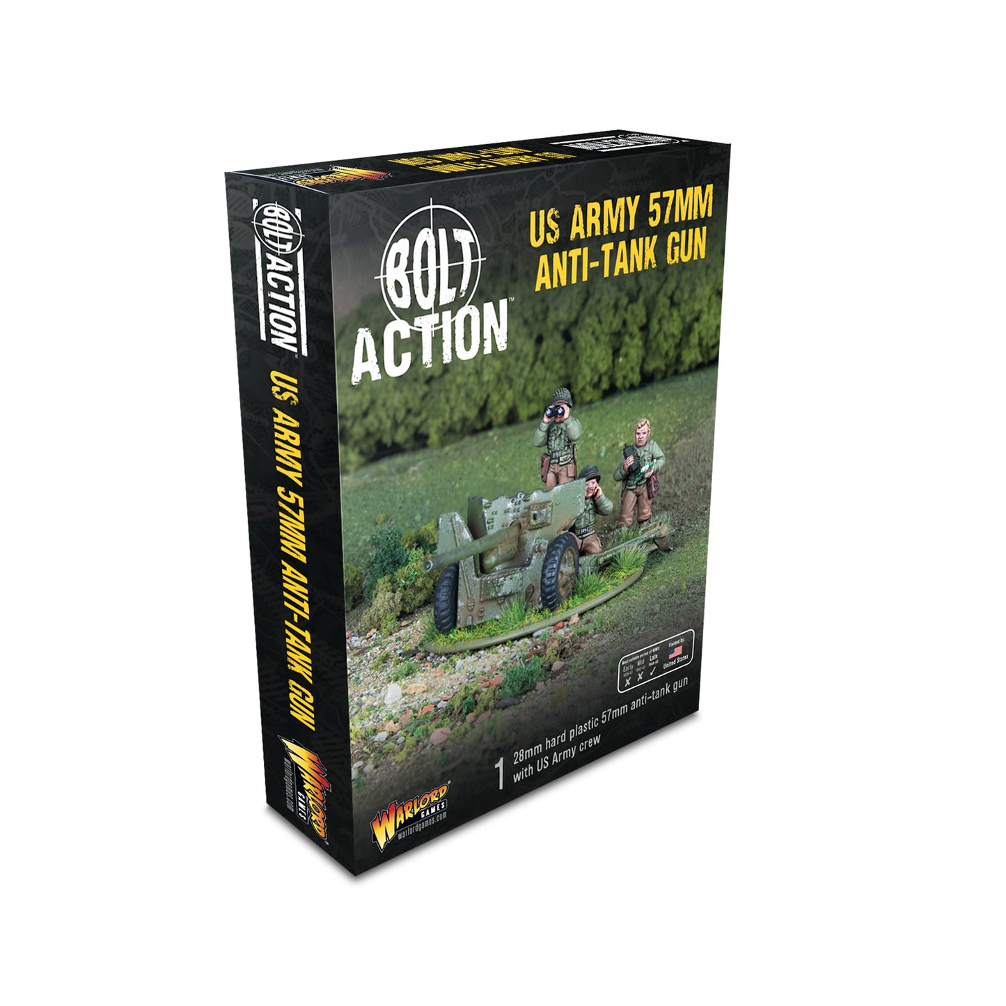 Bolt Action: USA - US 57mm anti-tank gun (plastic)