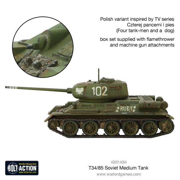 Achtung Panzer!: Soviet Tanks - T-34/85 medium tank (plastic)