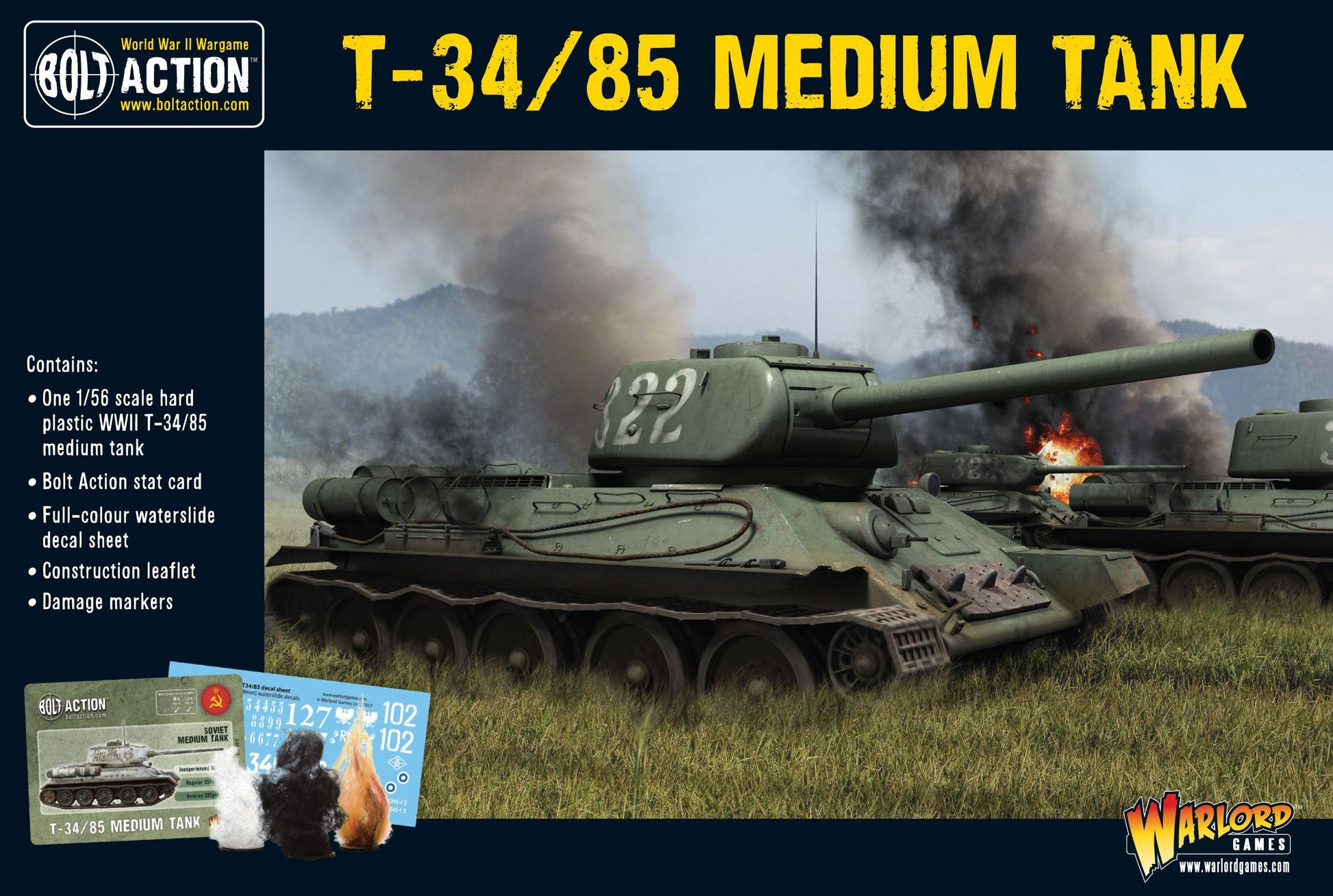Achtung Panzer!: Soviet Tanks - T-34/85 medium tank (plastic)