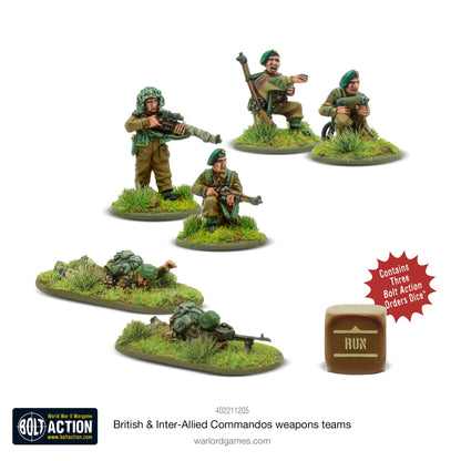 Bolt Action: British & Inter-Allied Commandos weapons teams