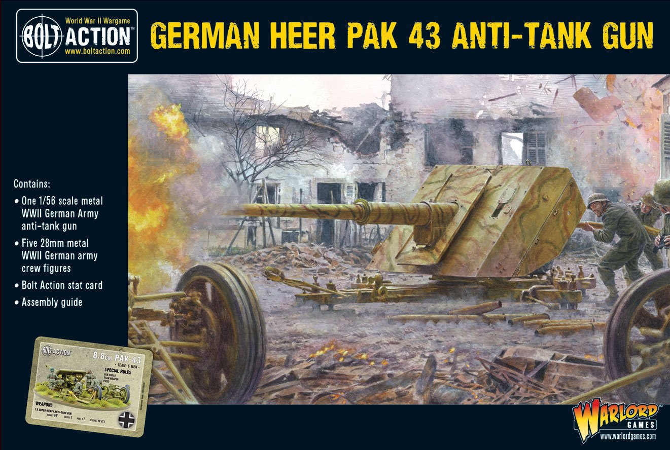 Bolt Action: German - German Heer Pak 43 anti-tank gun