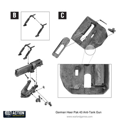 Bolt Action: German - German Heer Pak 43 anti-tank gun