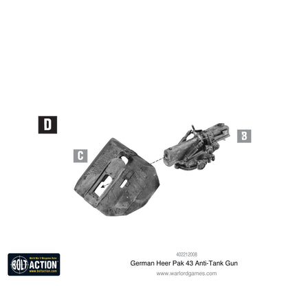 Bolt Action: German - German Heer Pak 43 anti-tank gun