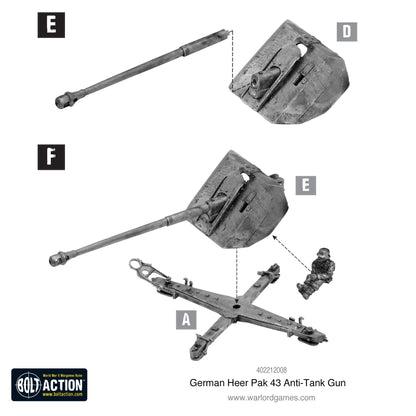 Bolt Action: German - German Heer Pak 43 anti-tank gun