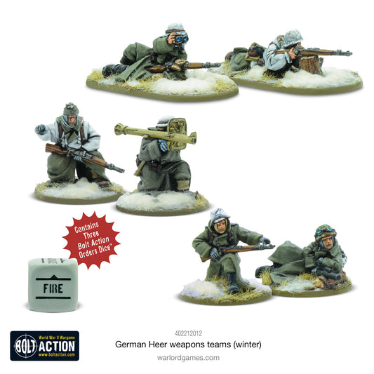 Bolt Action: German - German Heer (Winter) weapons teams