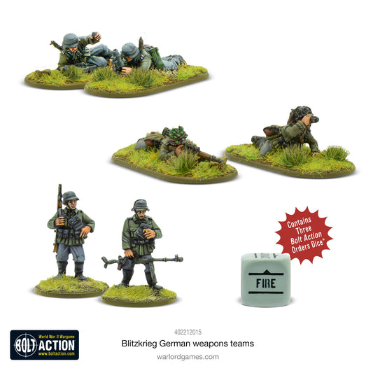 Bolt Action: German - Blitzkrieg German weapons teams