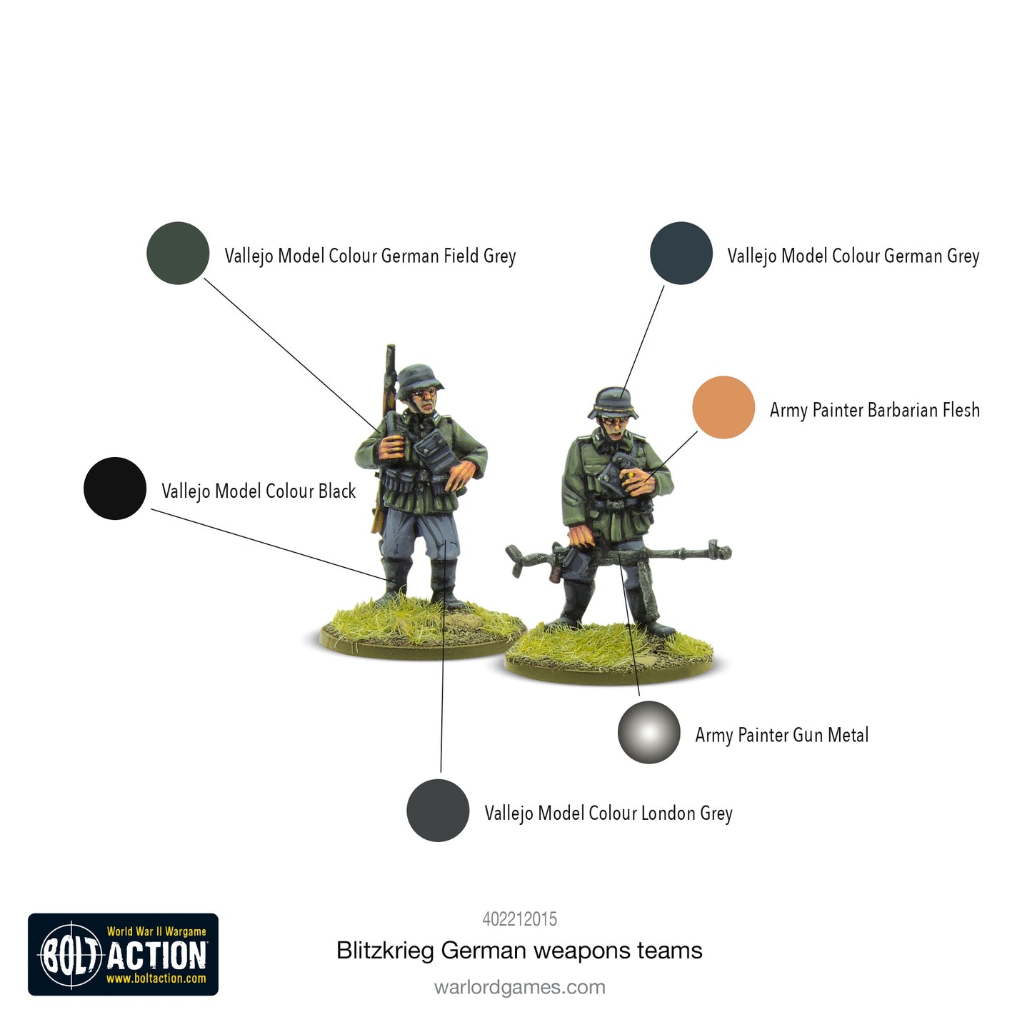 Bolt Action: German - Blitzkrieg German weapons teams