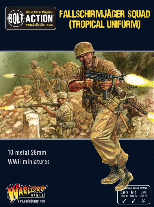 Bolt Action: German - Fallschirmjager squad (tropical Uniform)