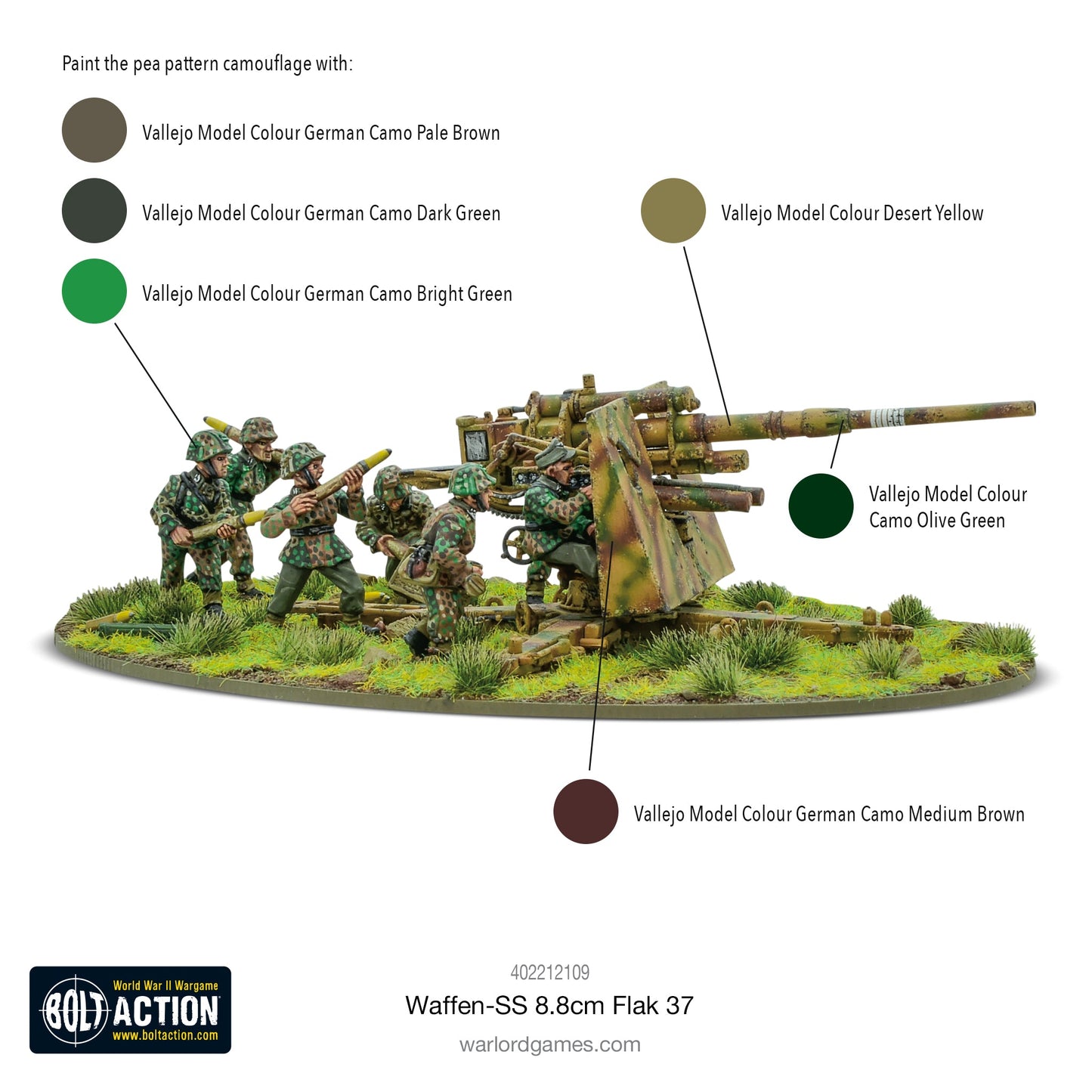 Bolt Action: German - Waffen-SS 8.8cm Flak 37