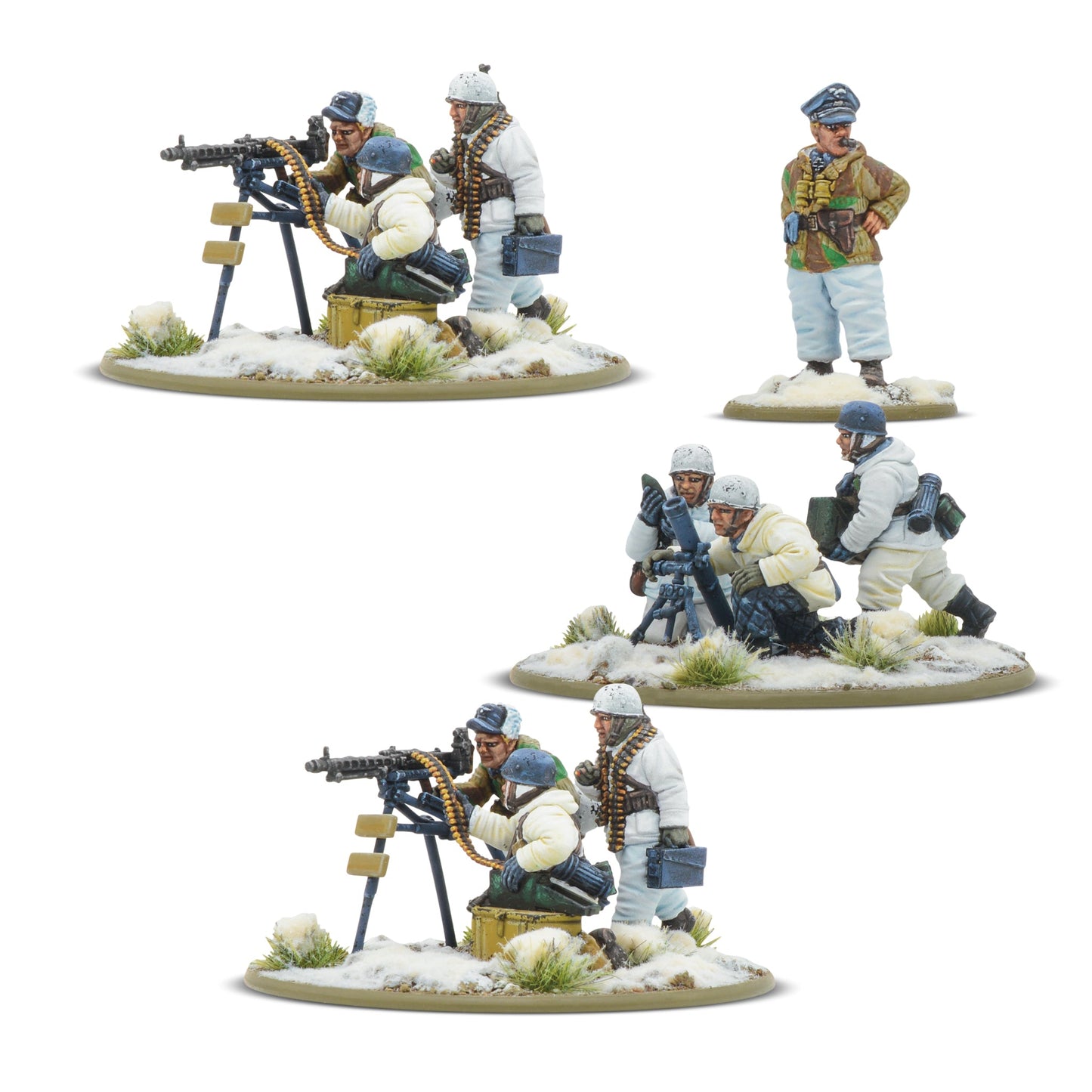 Bolt Action: German - Winter Fallschirmjäger Heavy Weapons Platoon