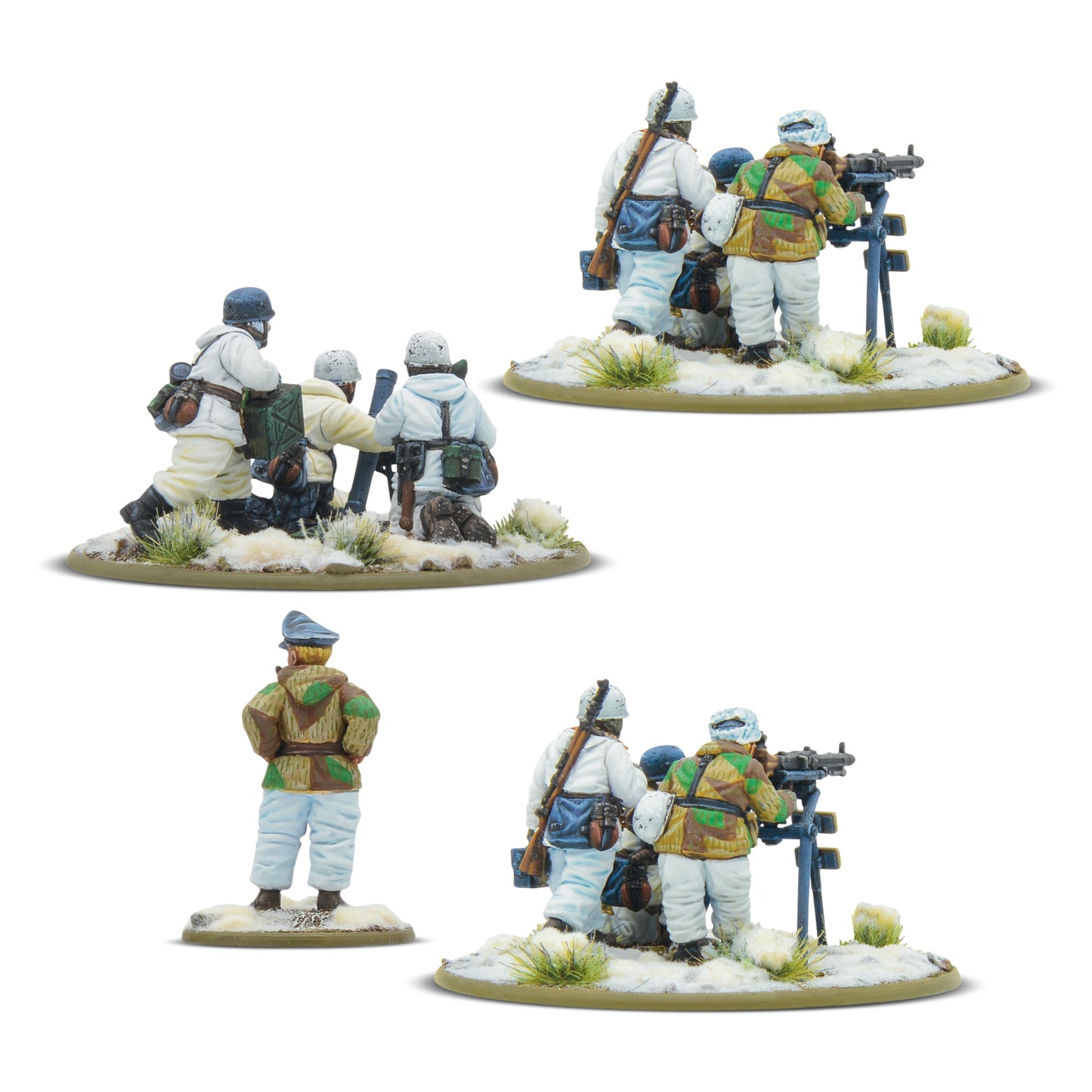 Bolt Action: German - Winter Fallschirmjäger Heavy Weapons Platoon