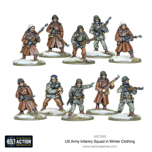 Bolt Action: USA - US Army Infantry Squad in Winter Clothing