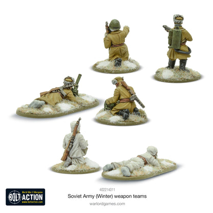Bolt Action: Soviet Army (Winter) weapons teams