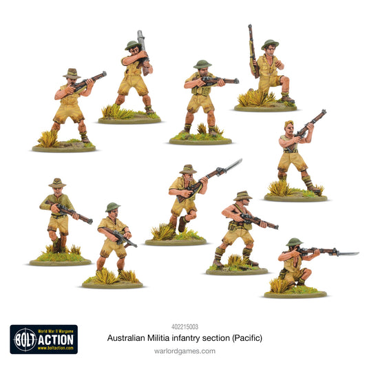 Bolt Action: Australian militia infantry section (Pacific)