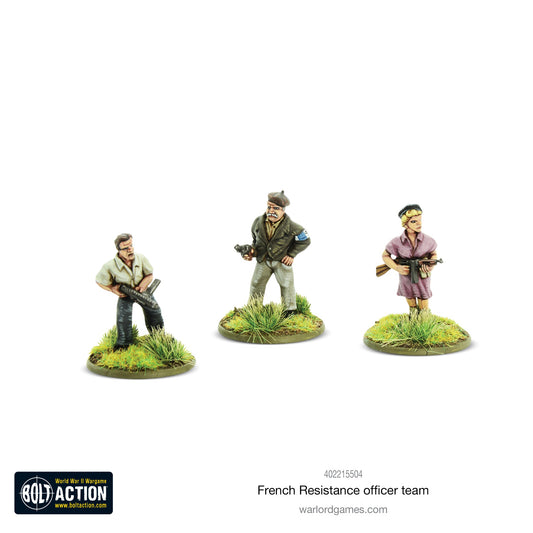 Bolt Action: French Resistance Officer team