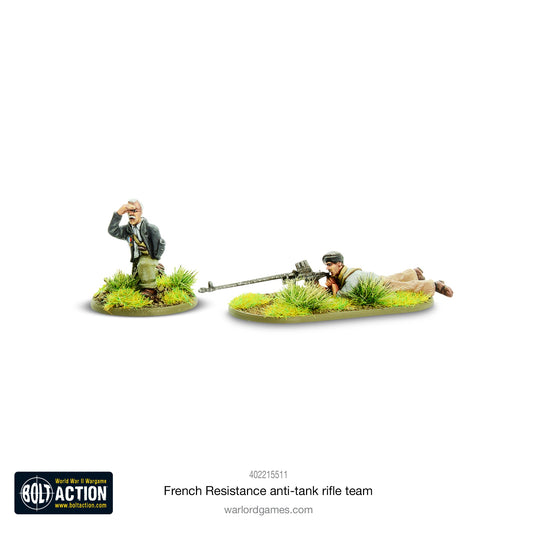 Bolt Action: French Resistance anti-tank rifle team
