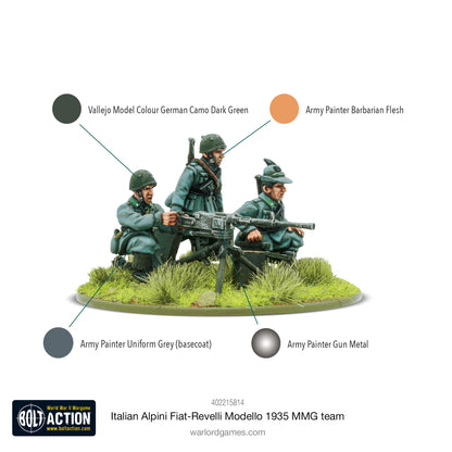 Bolt Action: Italian Alpini Fiat-Revelli Modello 1935 Medium Machine Gun Team
