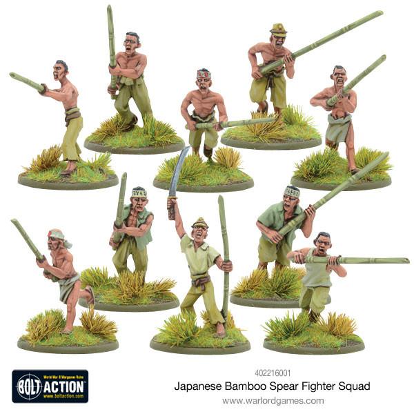 Bolt Action: Japan - Japanese Bamboo Spear Fighter squad