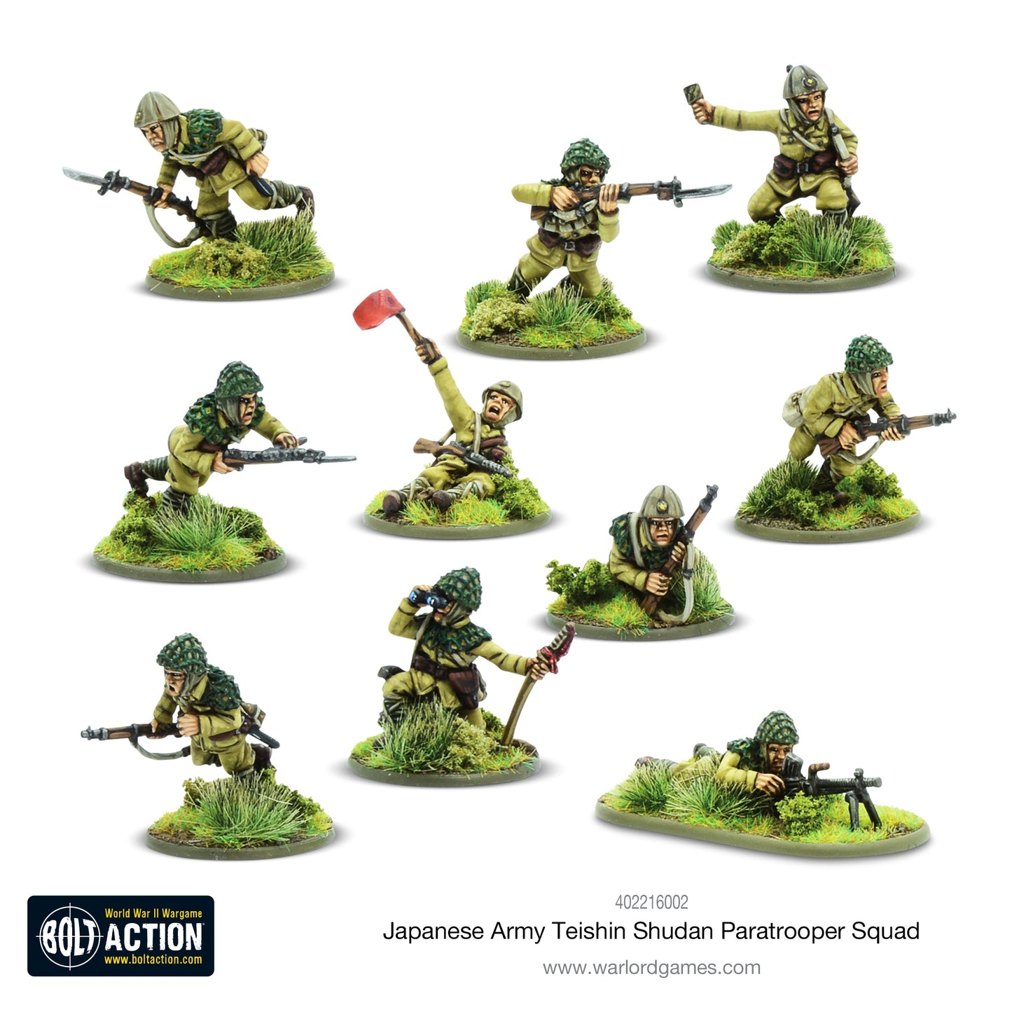 Bolt Action: Japan - Japanese Teishin Shudan Paratrooper Squad