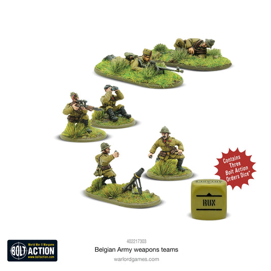 Bolt Action: Belgian Army weapons teams