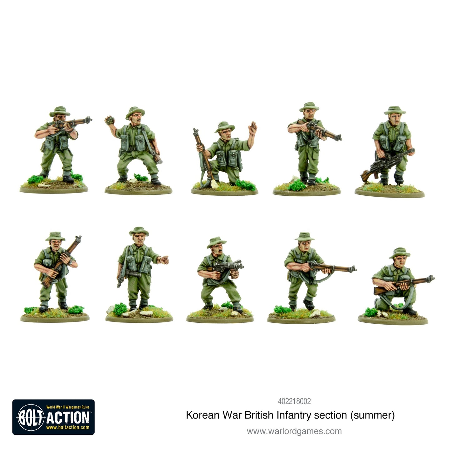 Bolt Action: Korean War British Infantry section (summer)