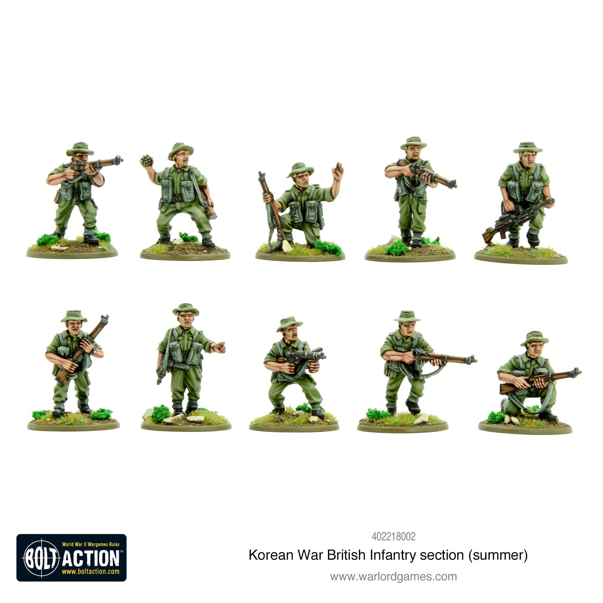 Bolt Action: Korean War British Infantry section (summer)