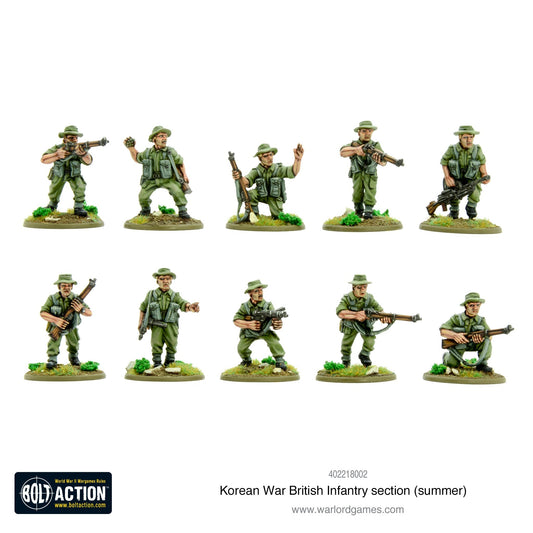 Bolt Action: Korean War British Infantry section (summer)