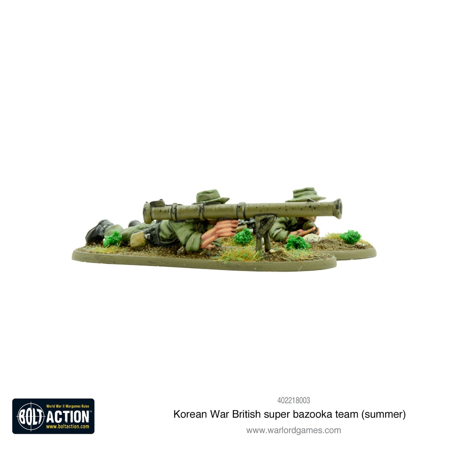 Bolt Action: Korean War British super bazooka team (summer)