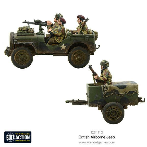 Bolt Action: British Airborne Jeep & Trailer