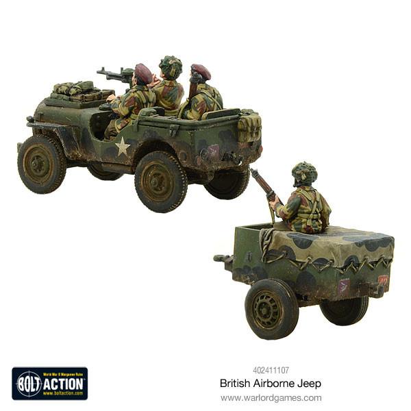 Bolt Action: British Airborne Jeep & Trailer