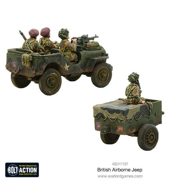 Bolt Action: British Airborne Jeep & Trailer