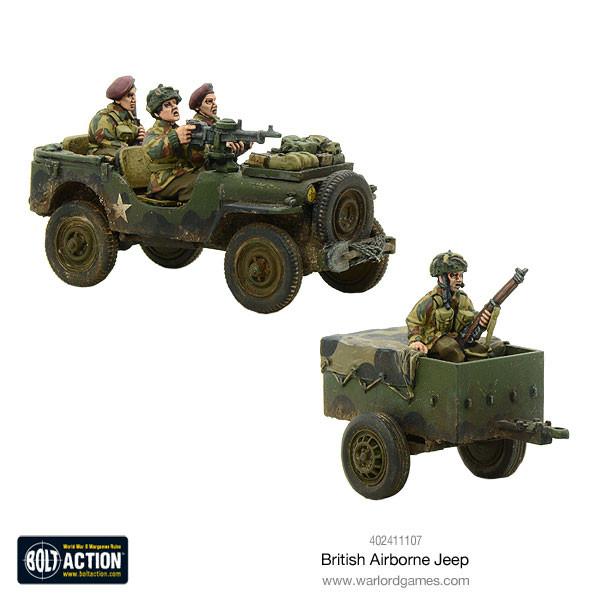 Bolt Action: British Airborne Jeep & Trailer